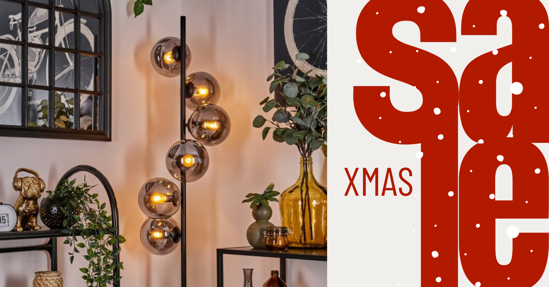 12 % de réduction supplémentaire sur les lampes en verre fumé - CODE: XMAS25