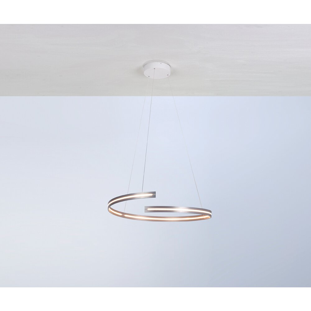 Suspension Bopp BREAK LED Aluminium, 1 lumière main product photo