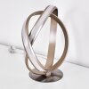 Lampe à poser Woyens LED Nickel mat, 1 lumière