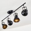 Plafonnier Tina Noir, 4 lumières