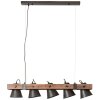 Suspension Brilliant Plow Bois foncé, Noir, 5 lumières