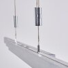 Suspension Airolo LED Chrome, Nickel mat, 3 lumières