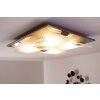 Plafonnier Eglo GUADIANO LED Nickel mat, 4 lumières