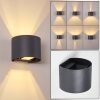 Applique murale Badajoz LED Anthracite, 1 lumière
