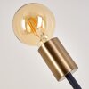 Lampe à poser Duvin Noir doré, 2 lumières