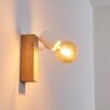 Applique murale Barbengo Bois clair, Blanc, 1 lumière