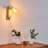 Applique murale Barbengo Bois clair, Blanc, 1 lumière