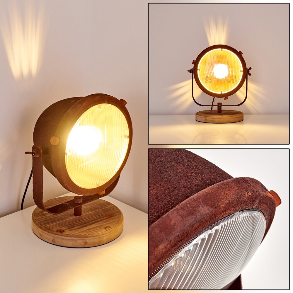 Lampe à poser Glostrup Brun, Rouille, 1 lumière main product photo