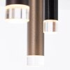 Plafonnier Brilliant Living Cembalo LED Brun, 12 lumières