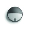 Applique murale d'extérieur Philips Capricorn LED Anthracite, 1 lumière, Détecteur de mouvement