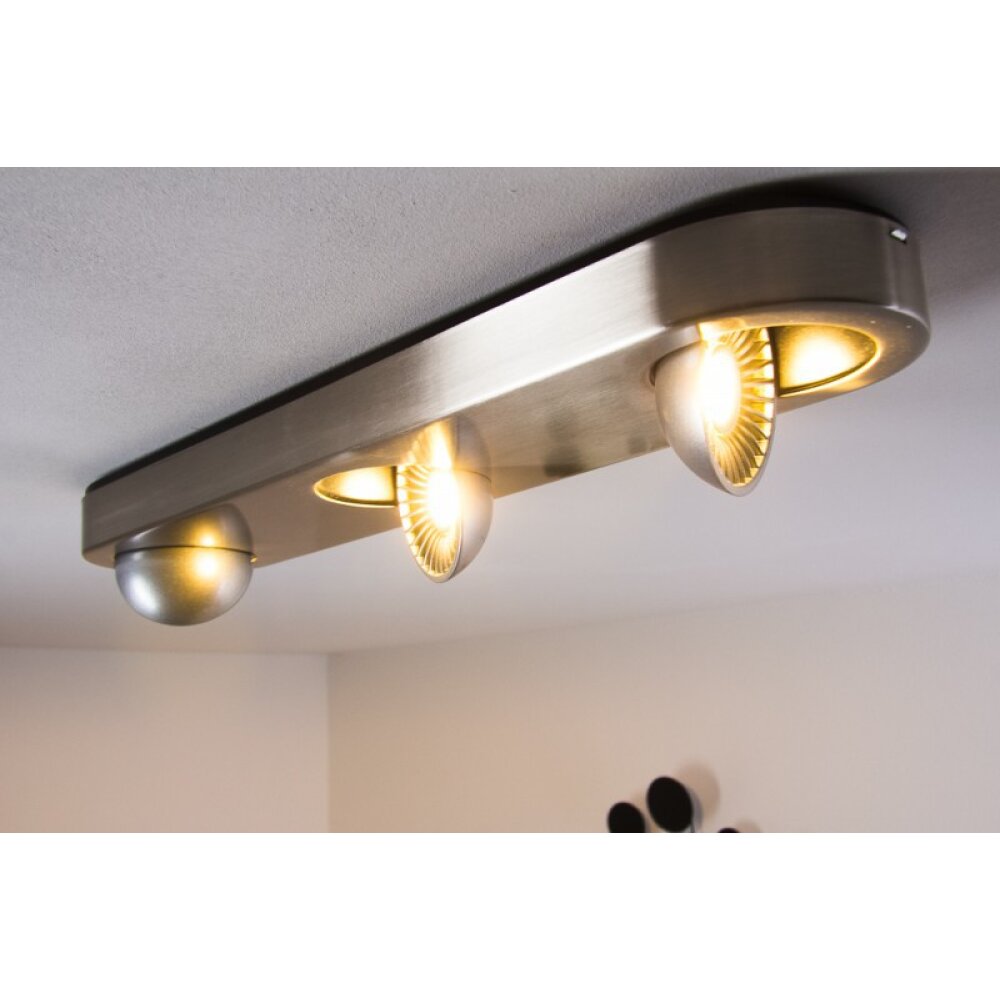 Plafonnier Granada LED Nickel mat, 3 lumières main product photo