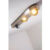 Plafonnier Granada LED Nickel mat, 3 lumières