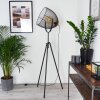 Lampadaire Wesa Nickel vieilli, 1 lumière