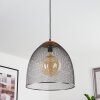 Suspension Wesa Brun foncé, Nickel mat, 1 lumière