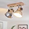 Plafonnier Orny Brun, Zingué, 2 lumières