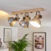 Plafonnier Orny Brun, Zingué, 3 lumières