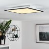 Plafonnier Farc LED Noir, Blanc, 1 lumière, Télécommandes