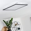 Plafonnier Farc LED Noir, Blanc, 1 lumière, Télécommandes