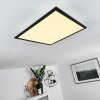 Plafonnier Farc LED Noir, Blanc, 1 lumière, Télécommandes