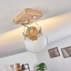 Plafonnier Orny Brun, Blanc, 1 lumière