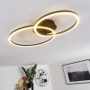 Plafonnier Korca LED Noir, 2 lumières