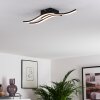 Plafonnier Letala LED Noir, 3 lumières