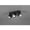 Plafonnier Trio Taurus LED Noir, 6 lumières