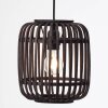 Suspension Brilliant Woodrow Bois foncé, Noir, 1 lumière Suspension Brilliant Woodrow Bois foncé, Noir, 1 lumière