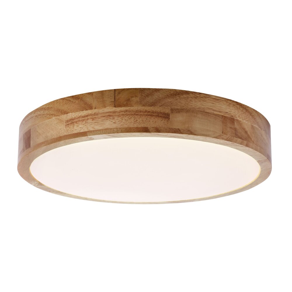 Plafonnier Brilliant Slimline LED Bois foncé, Blanc, 1 lumière, Télécommandes main product photo