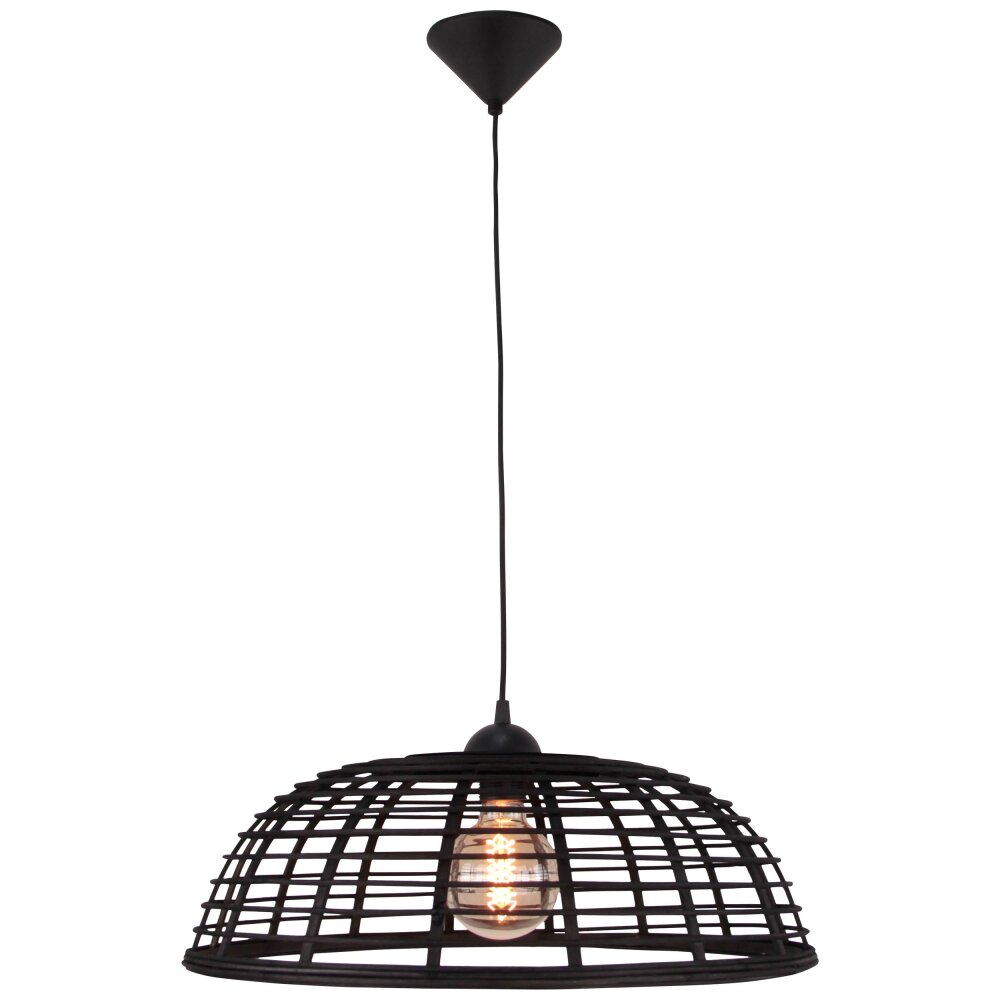 Suspension Brilliant CROSSTOWN Bois foncé, Noir, 1 lumière main product photo