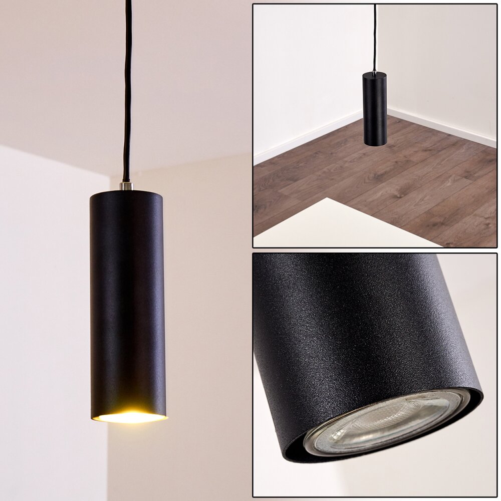 Suspension Zuoz Noir, 1 lumière main product photo