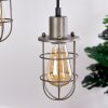 Suspension Adama Bois foncé, Noir, 5 lumières