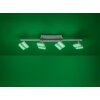 Plafonnier Leuchten-Direkt LOLAsmart-SABI LED Nickel mat, 4 lumières, Télécommandes, Changeur de couleurs