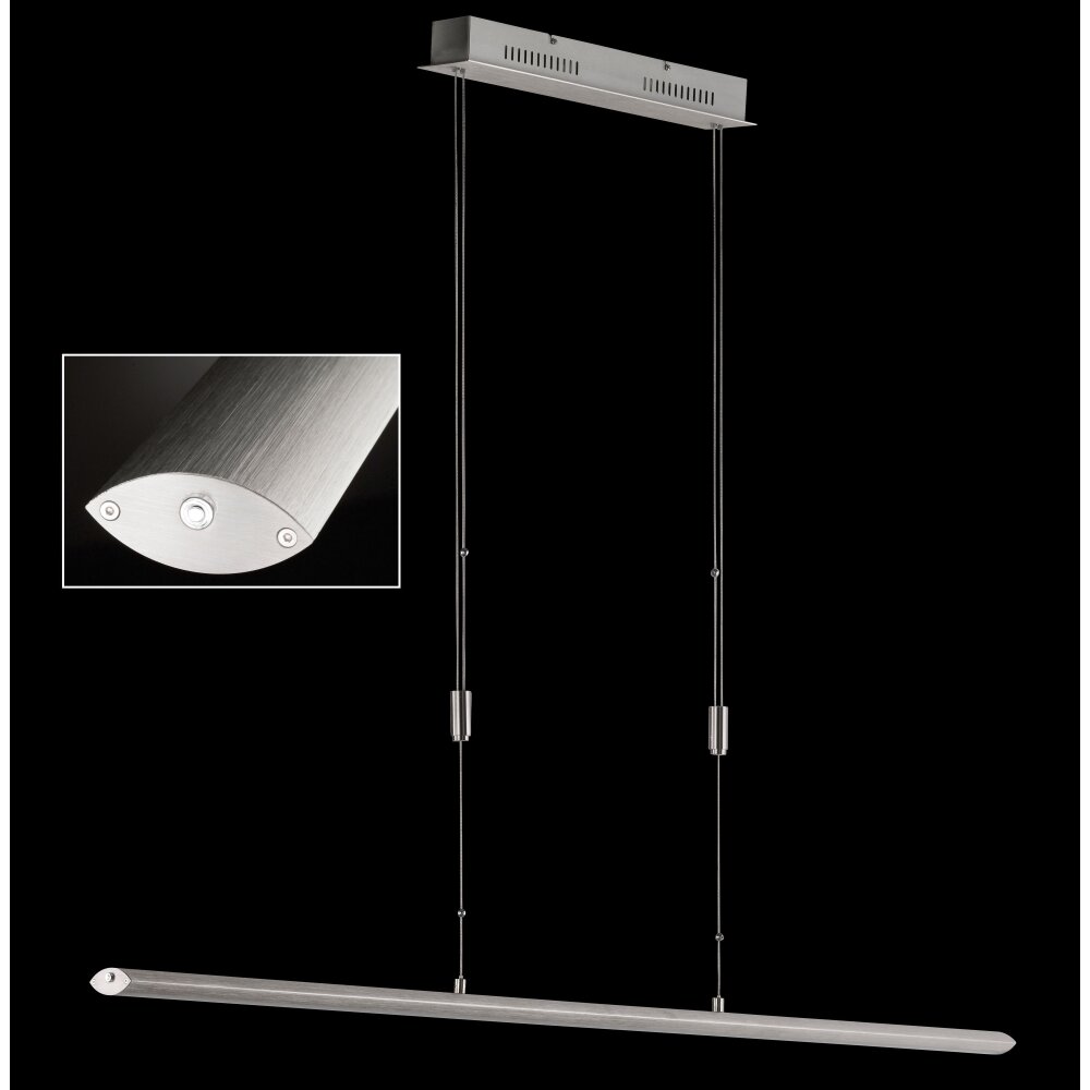 Suspension Fischer & Honsel Beat TW LED Aluminium, 1 lumière main product photo