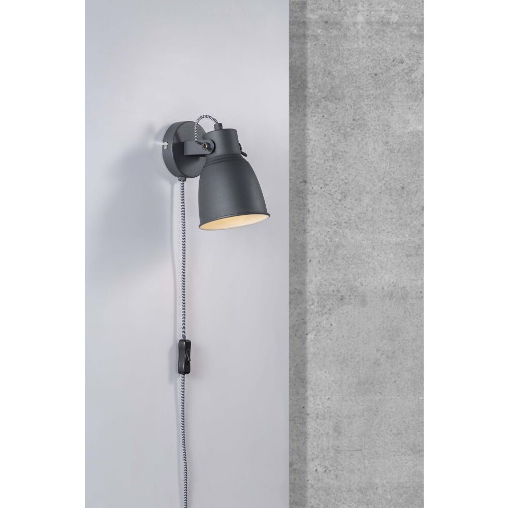 Applique murale Nordlux ADRIAN Anthracite, 1 lumière main product photo