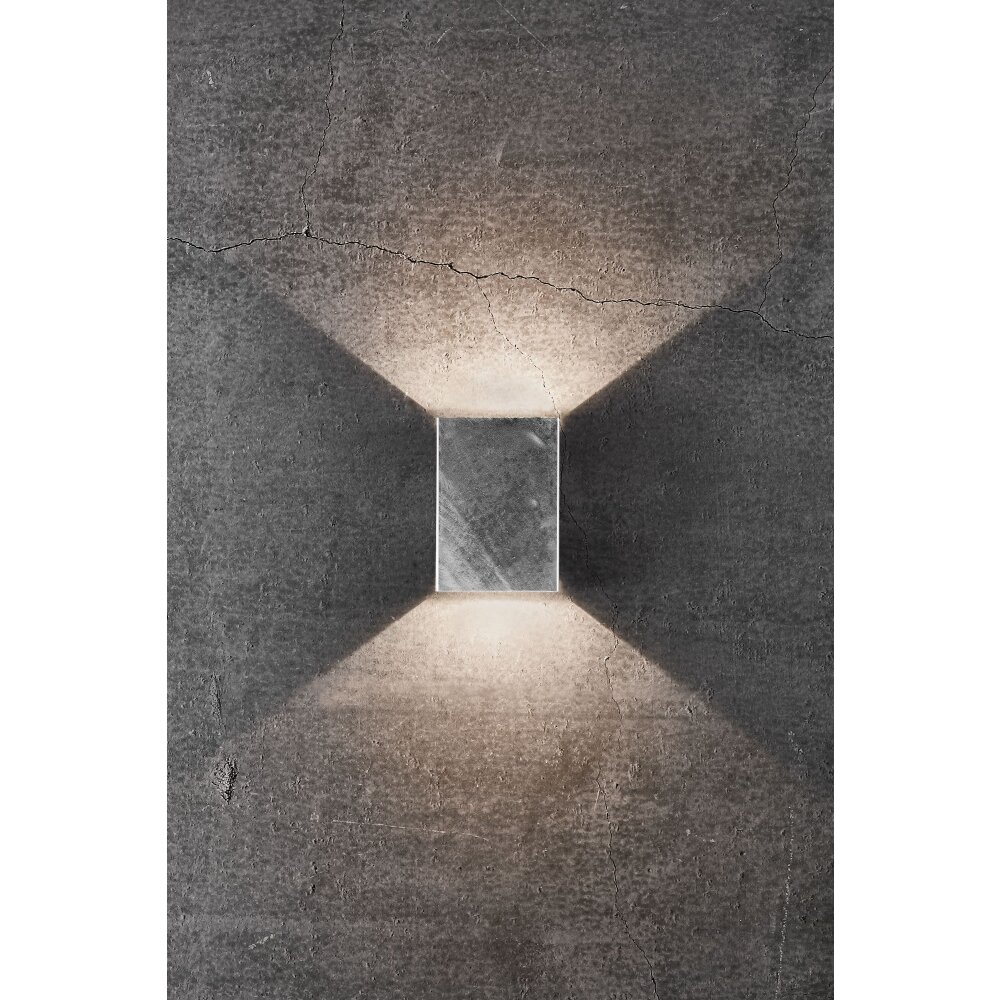 Applique murale d'extérieur Nordlux FOLD LED Acier brossé, 2 lumières main product photo