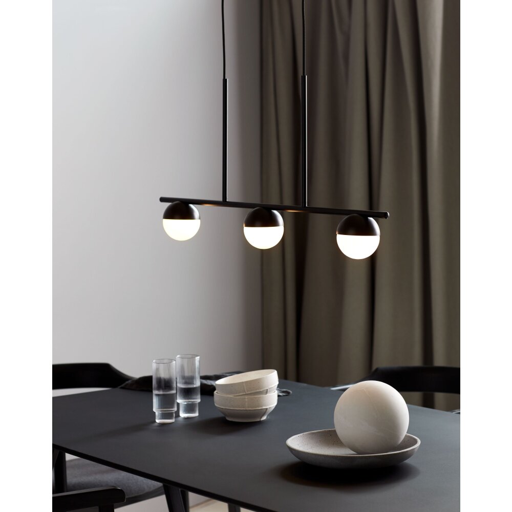 Suspension Nordlux CONTINA Noir, 3 lumières main product photo