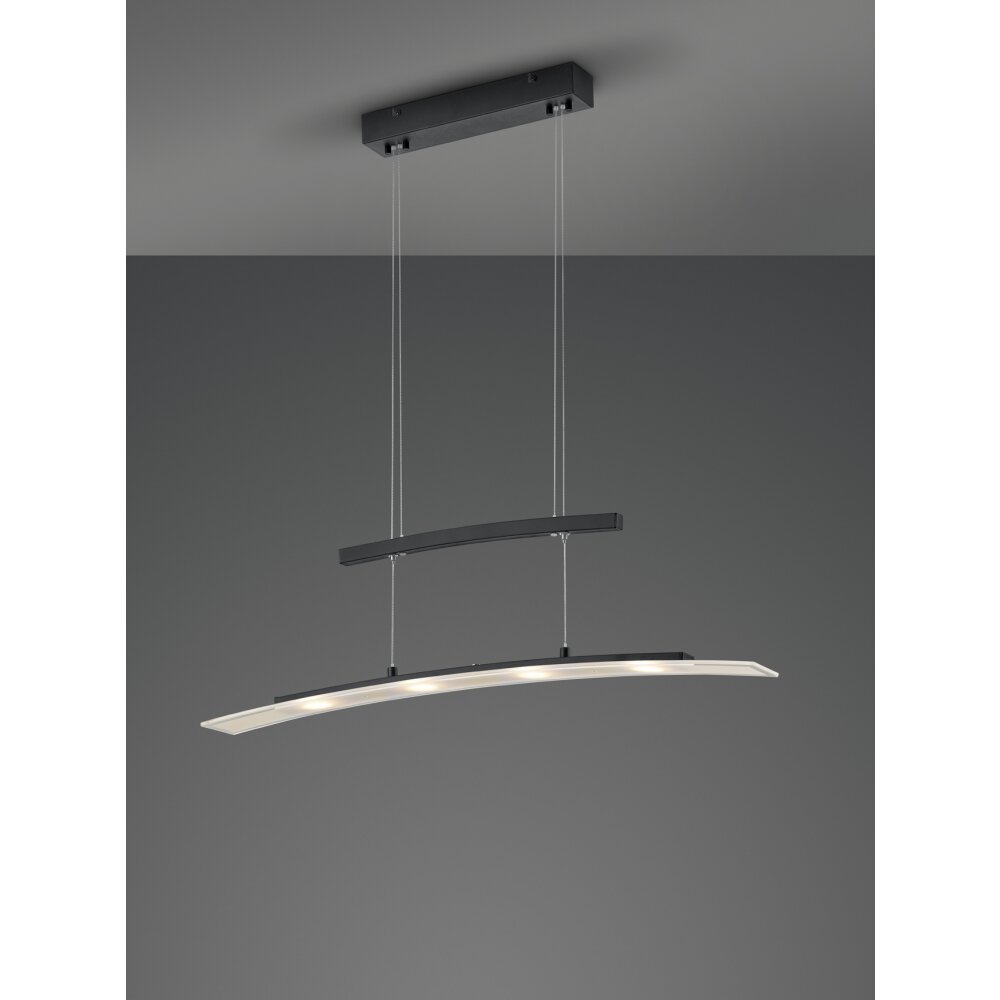 Suspension Reality Samos LED Noir, 4 lumières main product photo