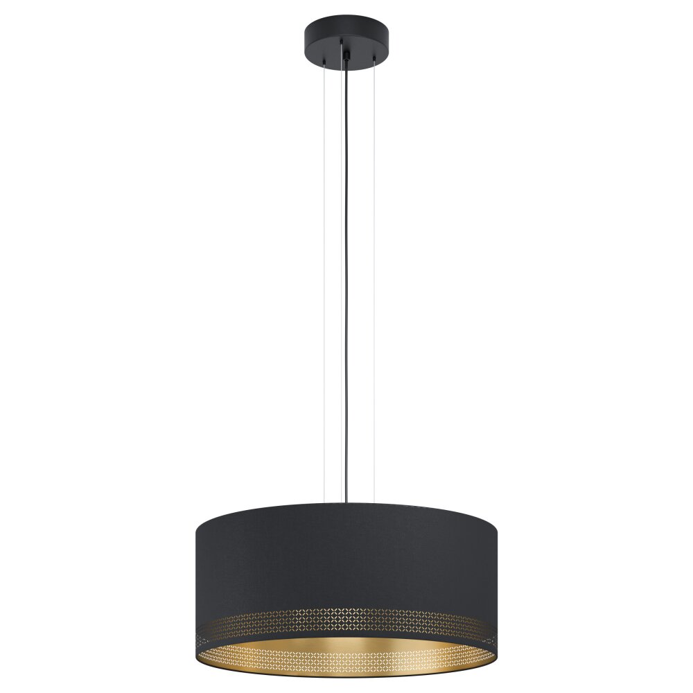 Suspension Eglo ESTEPERRA Noir, 3 lumières main product photo