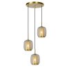 Suspension Lucide AGATHA Transparent, 3 lumières