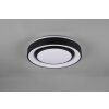 Plafonnier Reality Mona LED Noir, 1 lumière, Changeur de couleurs