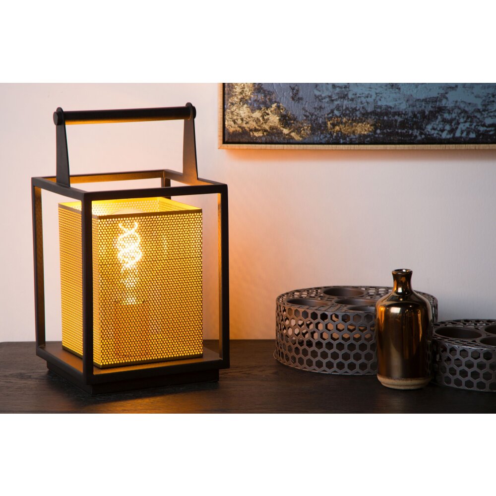 Lampe de table Lucide SANSA Noir, 1 lumière main product photo