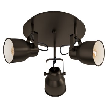 Plafonnier Eglo MITCHLEY Bronze, Crème, 3 lumières
