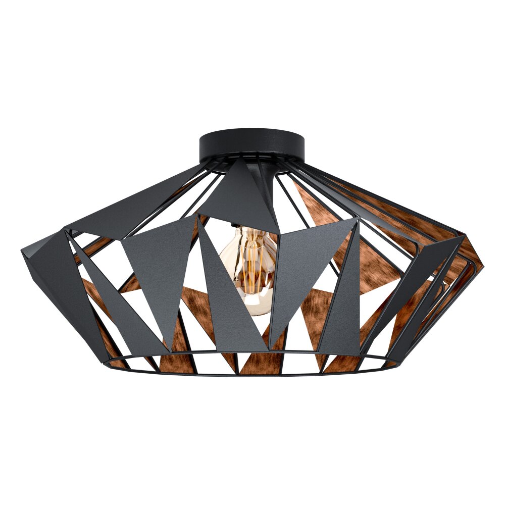 Plafonnier Eglo CARLTON Cuivre, Noir, 1 lumière main product photo