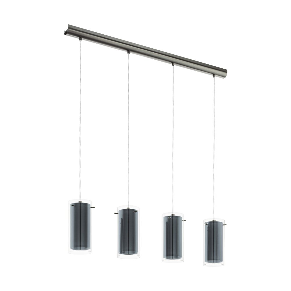 Suspension Eglo PINTO Nickel mat, 4 lumières main product photo
