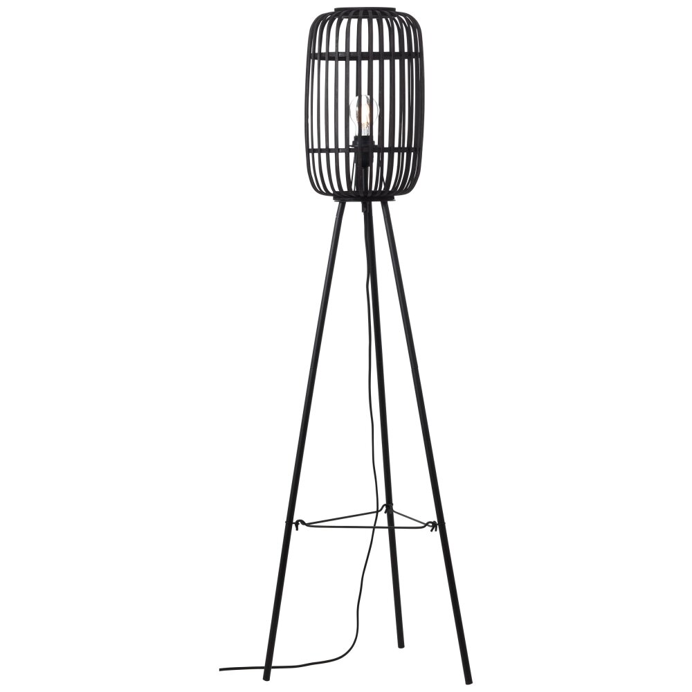 Lampadaires Brilliant WOODROW Bois foncé, Noir, 1 lumière main product photo