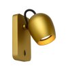 Applique murale Lucide PRESTON LED Or, Laiton, 1 lumière