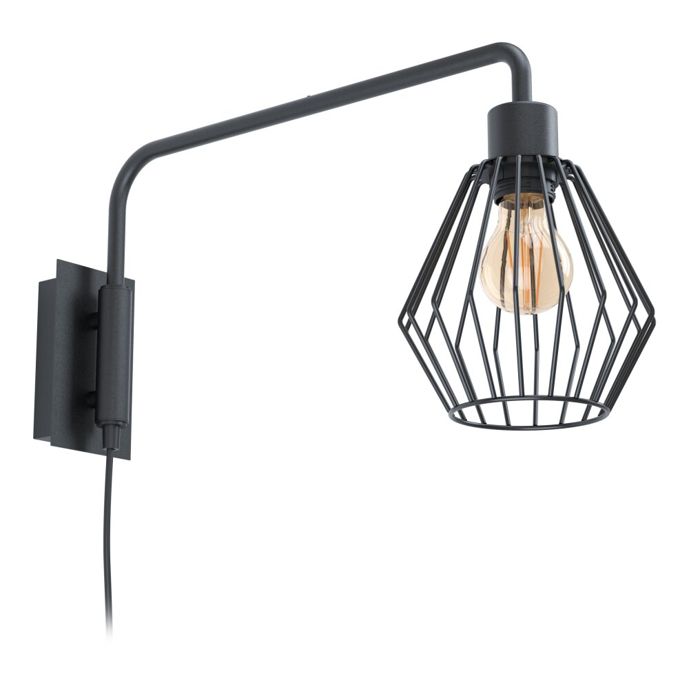 Applique murale Eglo TABILLANO Noir, 1 lumière main product photo