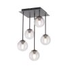 Plafonnier Paul Neuhaus WIDOW LED Noir, 5 lumières