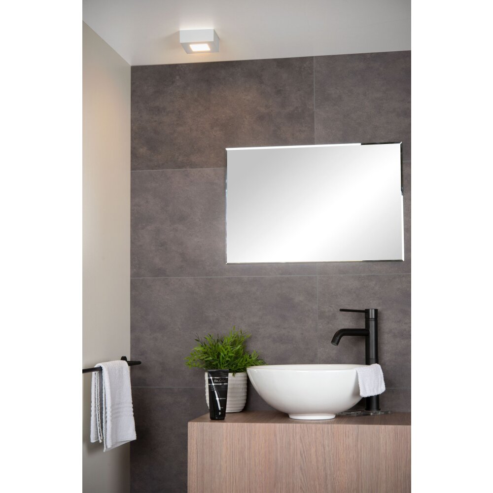Plafonnier Lucide BRICE LED Blanc, 1 lumière main product photo